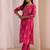 women ethnic motifs printed regular kurta with trousers & with dupatta