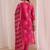 women ethnic motifs printed regular kurta with trousers & with dupatta