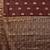 Maroon ethnic motifs woven design zari  georgette kanjeevaram saree