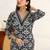 women ethnic motifs printed regular thread work kurta with trousers & with dupatta