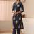 women floral printed regular kurta with trousers & with dupatta