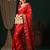 Red red ethnic motifs woven design zari  georgette kanjeevaram saree