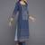 women ethnic motifs printed regular kurta with trousers