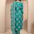 women floral printed regular thread work kurta with trousers & with dupatta