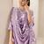 women floral printed regular thread work kurta with trousers & with dupatta