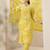 women floral printed regular thread work kurta with trousers & with dupatta
