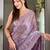 Purple sequinned tissue saree