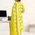 women ethnic motifs printed regular cotton blend kurta with trousers & with dupatta