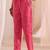 women ethnic motifs printed regular thread work kurta with trousers & with dupatta