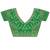 Green embellished embroidered satin designer saree