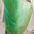 Green embellished embroidered satin designer saree