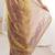 Gold embellished embroidered satin designer saree
