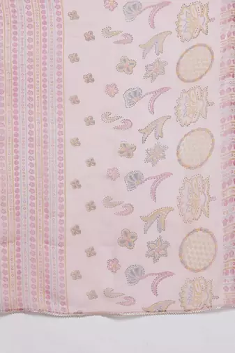 women ethnic motifs printed empire kurta with palazzos & with dupatta