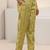 women ethnic motifs printed regular thread work kurta with trousers & with dupatta