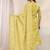 women ethnic motifs printed regular thread work kurta with trousers & with dupatta