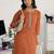women ethnic motifs printed regular thread work kurta with trousers