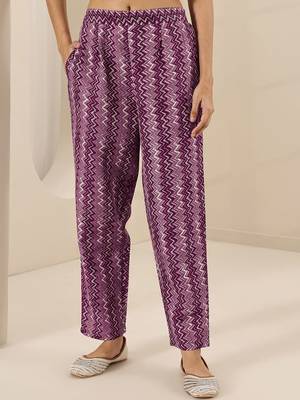 floral printed round neck mirror work straight kurta with trousers & dupatta 7