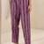floral printed round neck mirror work straight kurta with trousers & dupatta