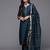 women woven design self design kurta with trousers & dupatta