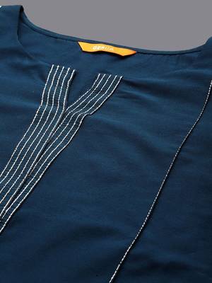 women woven design self design kurta with trousers & dupatta 2