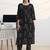 libas black printed straight kurta set