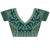Teal embellished zari satin designer saree