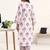 libas purple floral printed straight kurta set