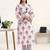 libas purple floral printed straight kurta set