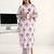 libas purple floral printed straight kurta set