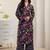 women floral printed regular kurta with palazzos