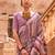 Mauve ethnic motifs zari banarasi saree
