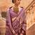 Mauve ethnic motifs zari banarasi saree