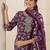 women floral printed regular thread work kurta with trousers & with dupatta