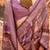 Mauve ethnic motifs zari banarasi saree