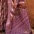 Mauve ethnic motifs zari silk blend saree