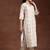 women ethnic motifs printed regular kurta with trousers & with dupatta