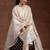 women ethnic motifs printed regular kurta with trousers & with dupatta