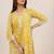women floral printed regular kurta with trousers