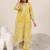 women floral printed regular kurta with trousers