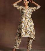 floral printed kurta with trouser