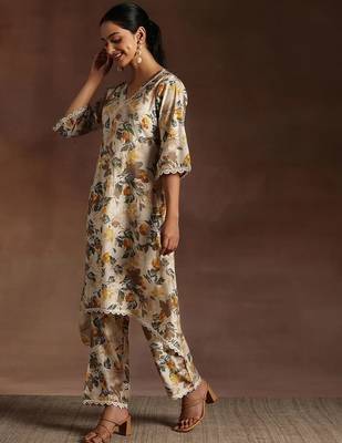 floral printed kurta with trouser 3