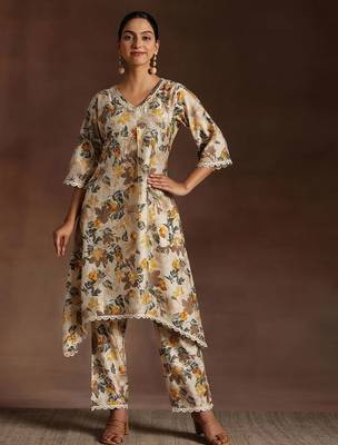 floral printed kurta with trouser 5