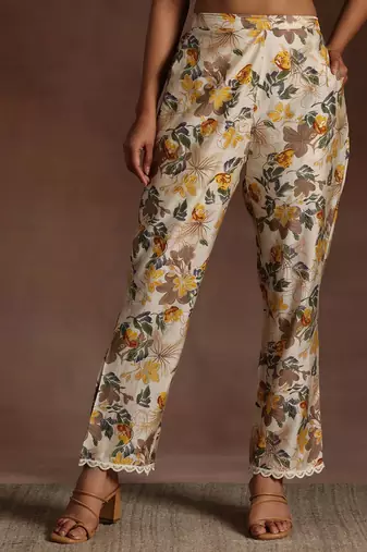floral printed kurta with trouser