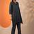 women ethnic motifs printed regular kurta with trousers