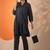 women ethnic motifs printed regular kurta with trousers