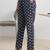 libas blue floral printed cotton blend a-line kurta set