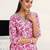 women floral printed regular cotton blend kurta with trousers & with dupatta