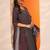 women ethnic motifs printed kurta with trouser & dupatta