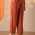 women geometric printed a-line kurti with trousers