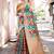 Blue woven design zari saree